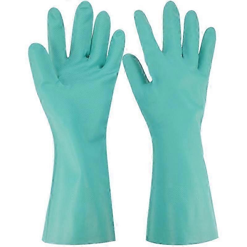 Cotton-Lined Waterproof Dishwashing Gloves