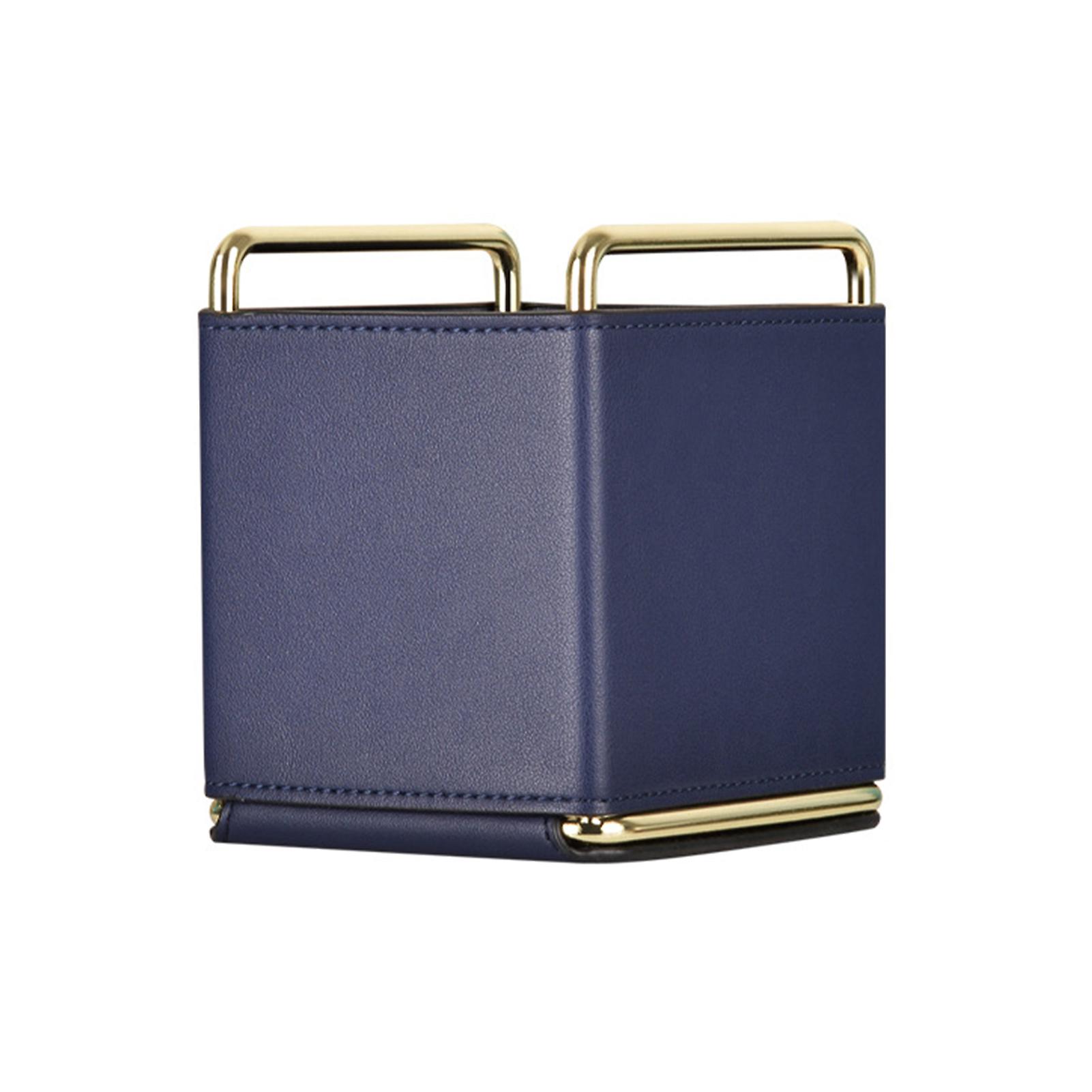 Desk Organizer Multi Function Desktop Cosmetic Storage Box Leather Decorative