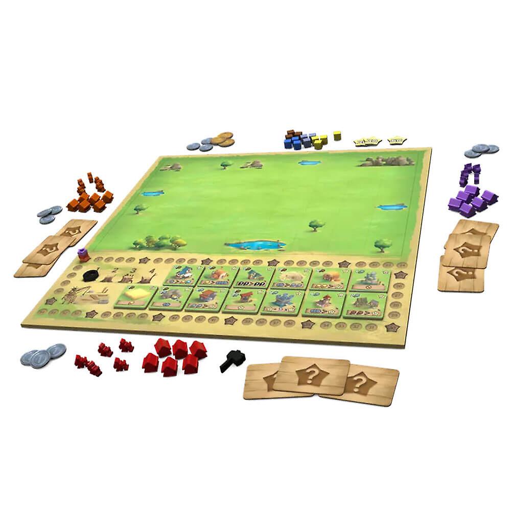 Highly Tactical And Interactive Little Town Board Game 2 To 4 Players Ages 10+