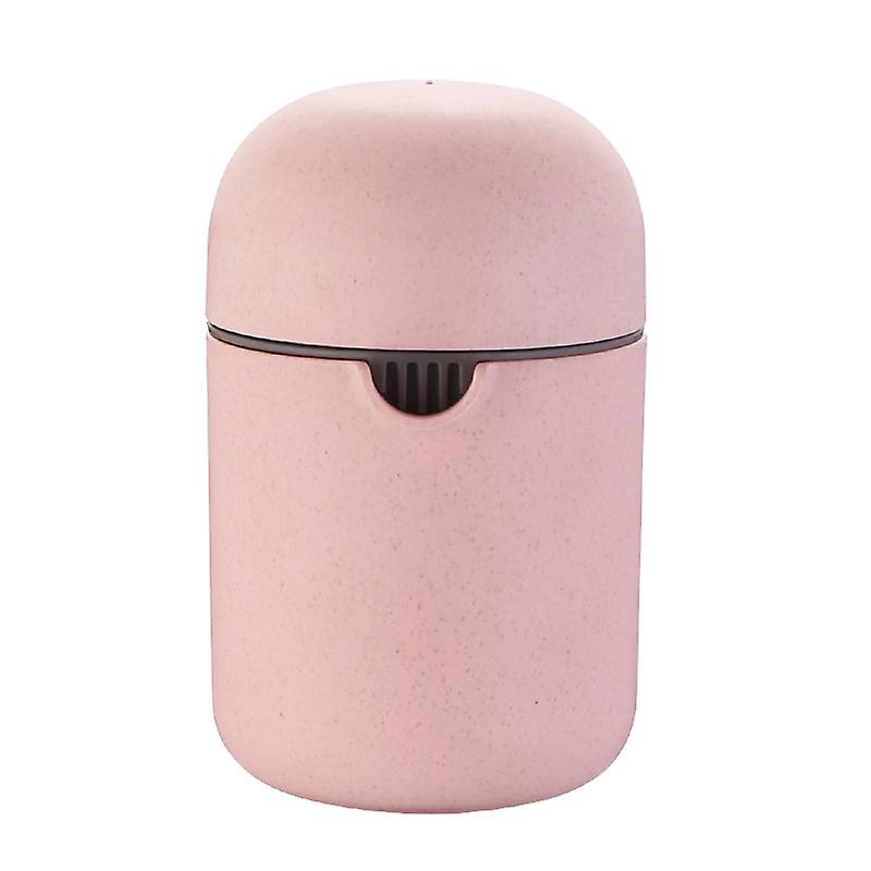 Professional Manual Juicer, Wheat Straw Nordic Style Mini Fruit Squeezer, Portable Juicing Cups for Lemon,Orange,Lime,Citrus Fruit (1pc, pink)