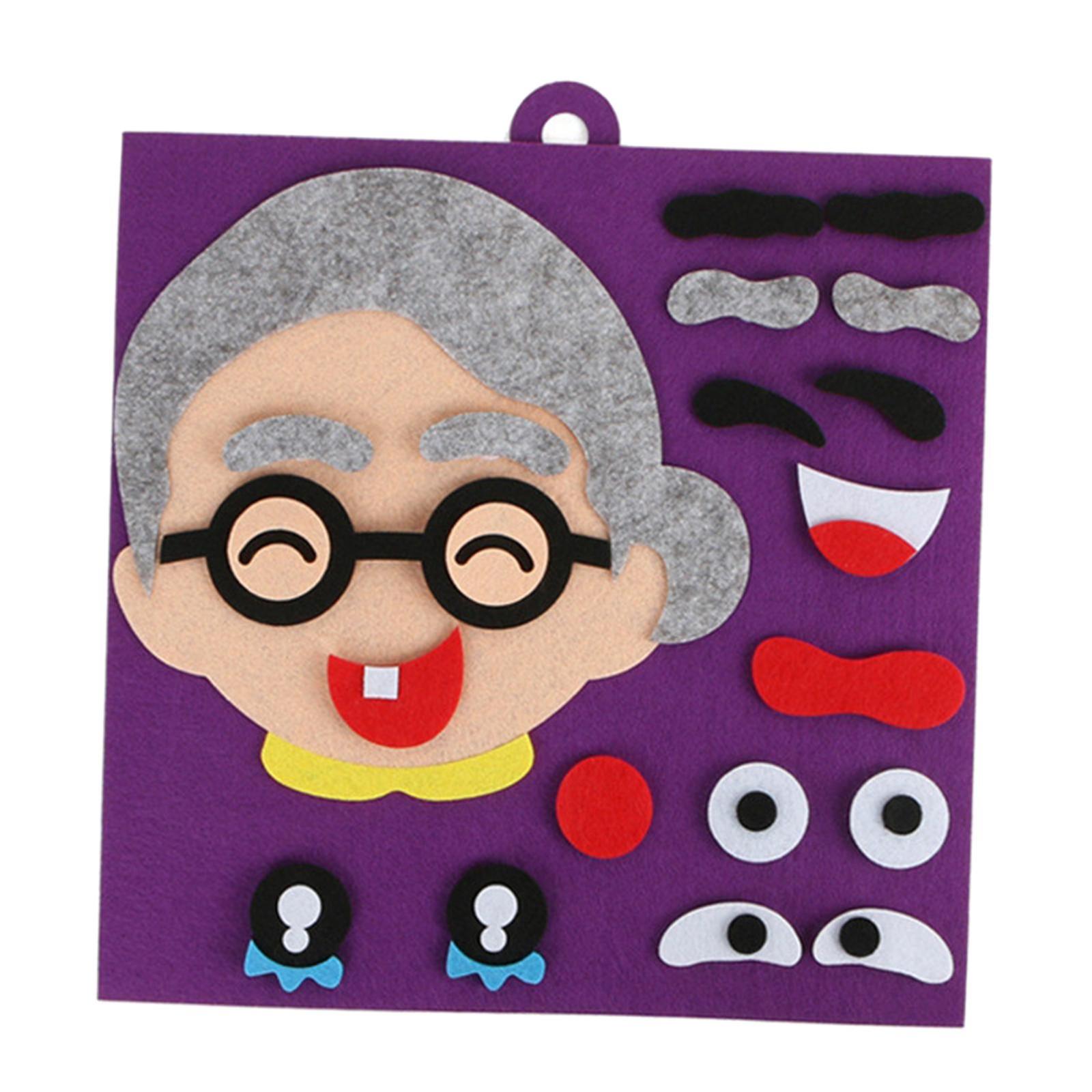 Mormor Emotion Change Pusselleksaker för barn