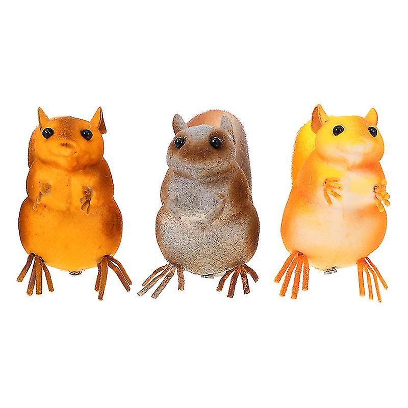 7X6.5cm Assorted Color Pretend Professions & Role Playing 3pcs Imitated Animal Figurine Decorative S