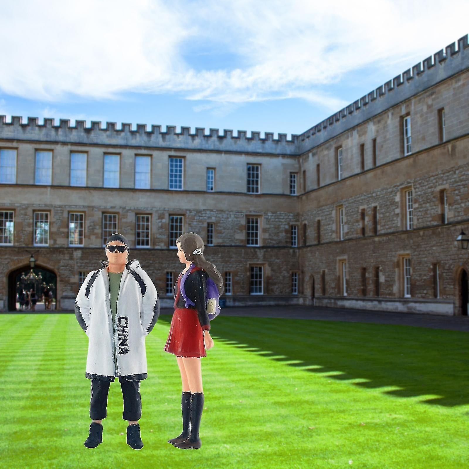 2x 1:64 Scale  Tiny Figure Resin People Layout For Matchbox Children Toy