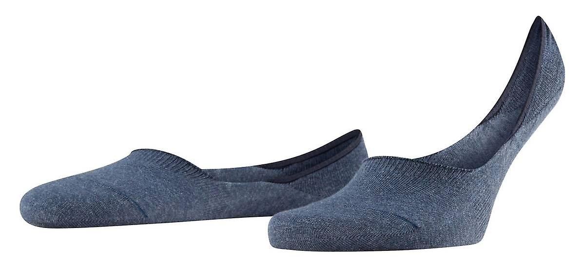 Falke Step Medium Cut No Show Socks - Navy Blue Mel
