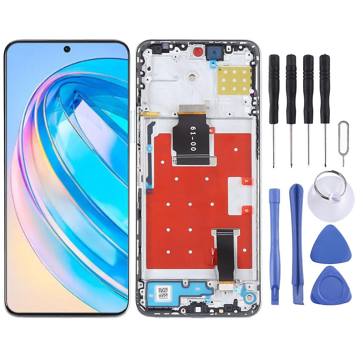 For Honor X8a/90 Lite Display Full LCD with Frame Unit Touch Spare Part Repair Green