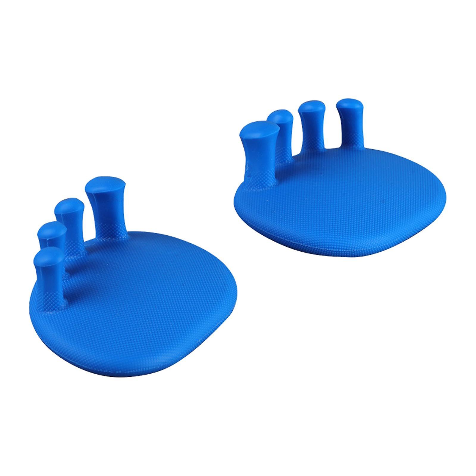 2x Toe Separators Universal Size for Correct Bunions Overlapping Toes  blue