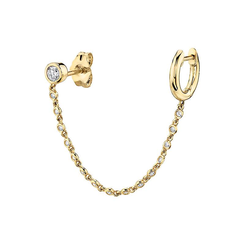 S925 Silver Needle Chain Earrings