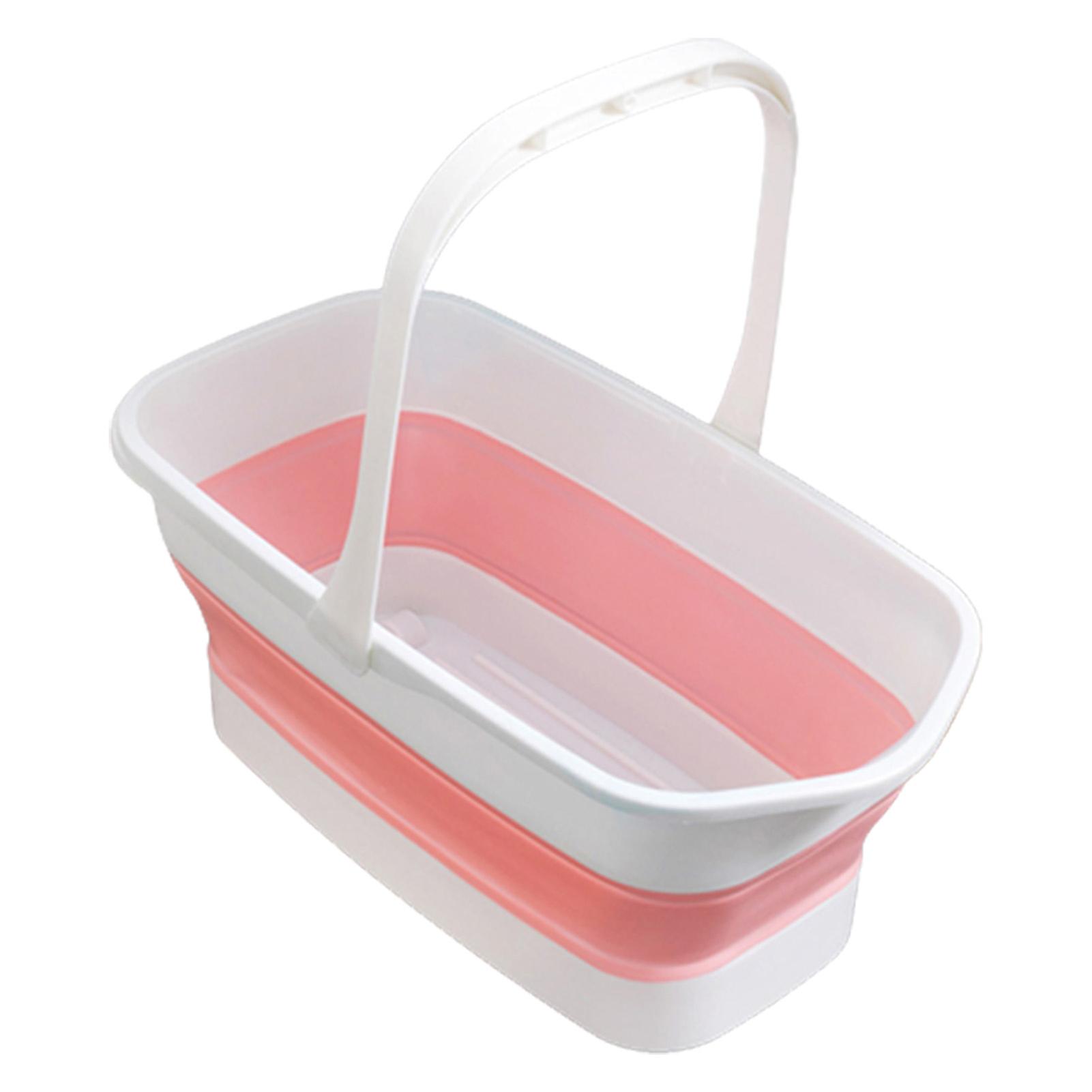 Household Folding Cleaning Bucket Foldable Water Pail With Handle Bathroom Kitchen Camp Bucket