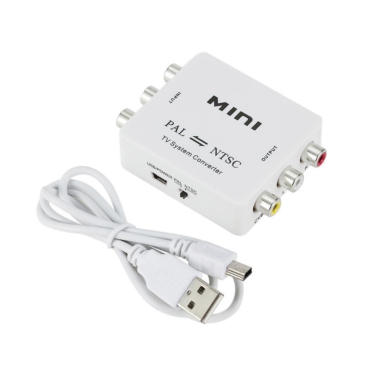 Mini PAL NTSC Convertisseur de système TV bidirectionnel Commutateur PAL à NTSC NTSC à PAL Dual-Way TV Composi