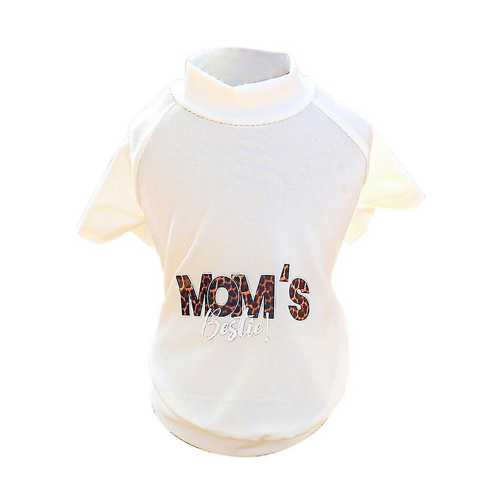 Pet T Shirt With Mom's Bestie Print Dog Overall Spring Summer Party Jumpsuit