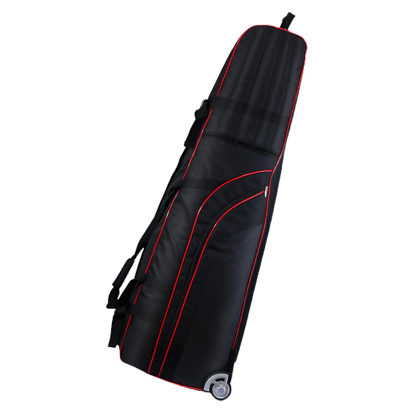 جولف حقيبة سفر قابل للتعديل أحزمة الكتف الناقل دائم الجولف حقيبة الطيران الأسود