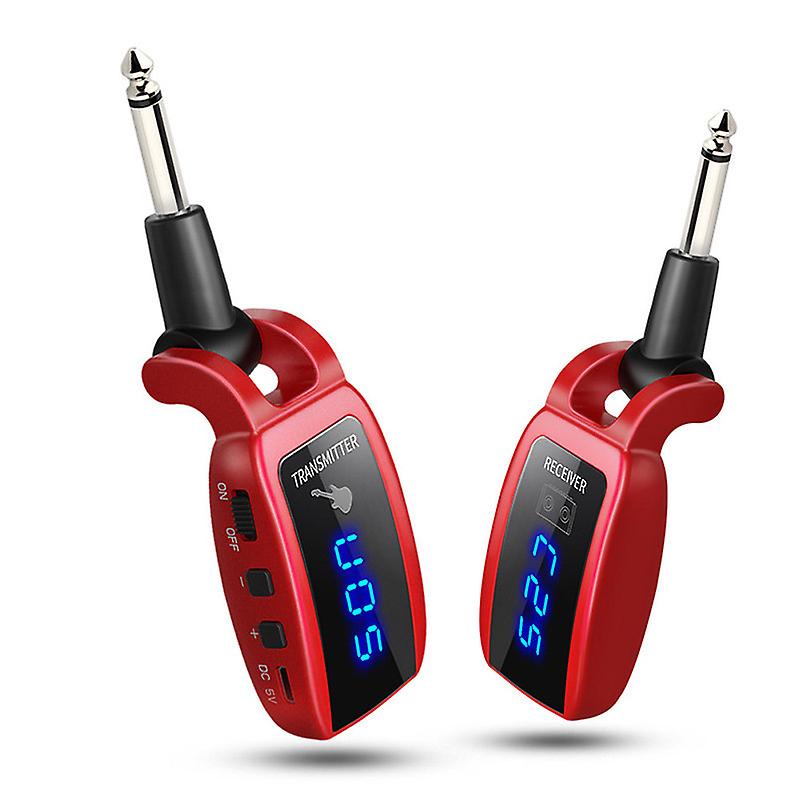 Wireless Guitar System Rechargeable Guitar Transmitter Receiver Set