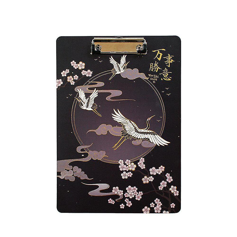File Folders Ancient Style Crane A4 Document Bag File Folder Clip Board Business Office Financial School