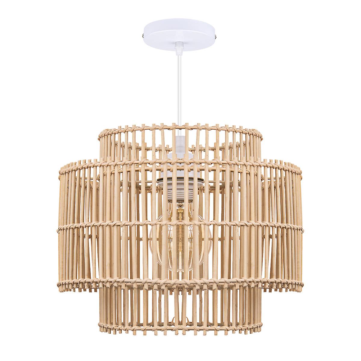 Arturesthome Boho Beach Woven Rattan Pendant Lights Handwoven Ceiling Pendant Light