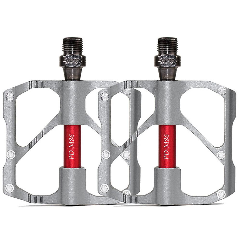 Aluminum Alloy 3 Bearings Mountain Bike Pedals Platform Bicycle Flat Alloy Pedals Non-Slip Alloy
