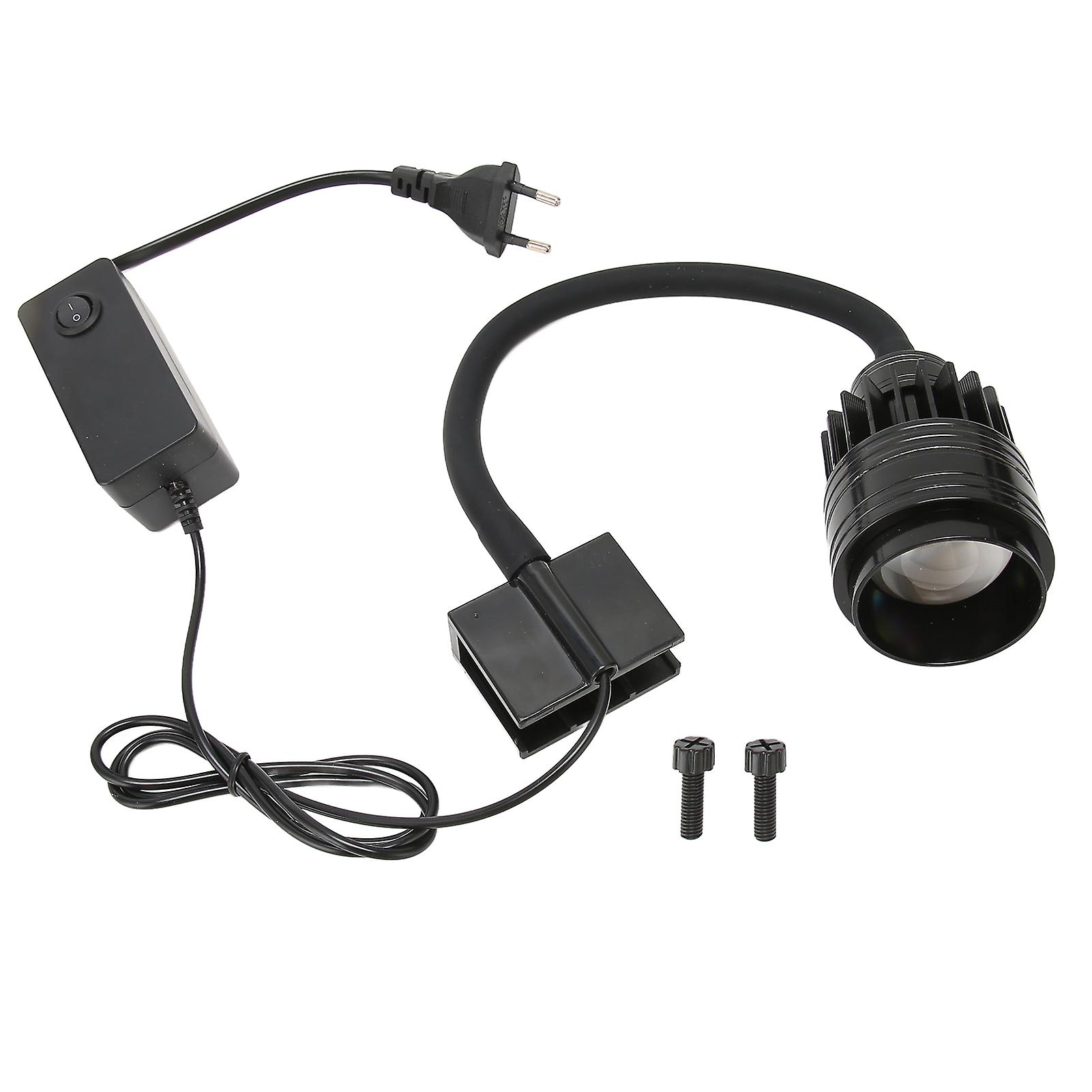 LED Aquarium Spotlight, Heat Dissipation, Adjustable Rotation, 3 Colors, Adjustable Focal Length, LED Zoom, EU Plug 220V