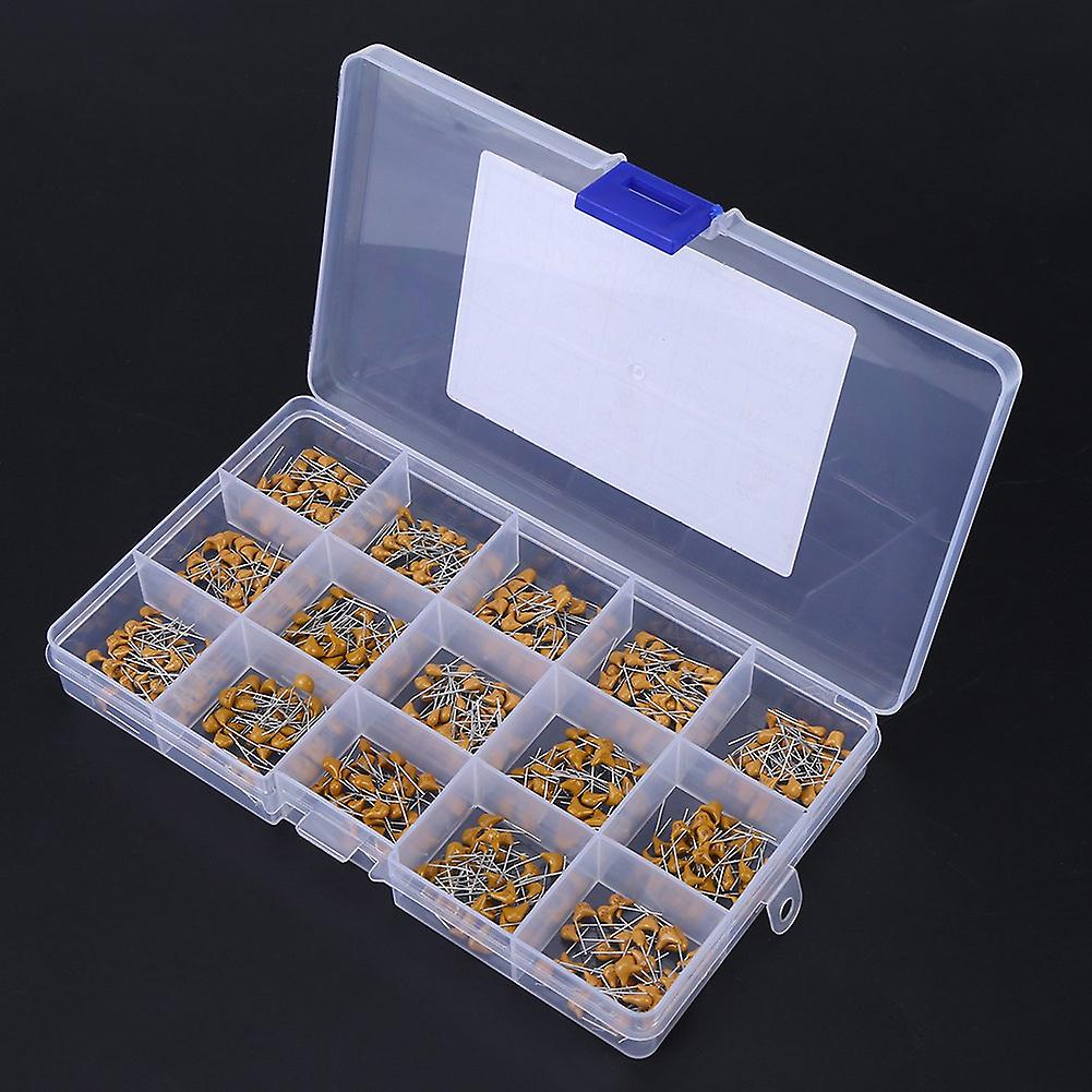 450pcs 15-Value 10pF-100nF 50V Ceramic Capacitor Kit with Box