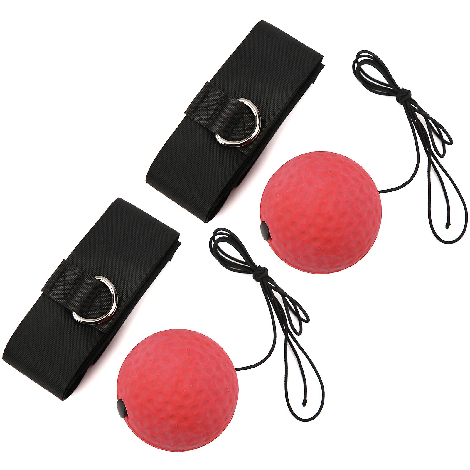 2Pcs Headmounted Boxing Ball Fighting Training Bounce Response Ball Accessories