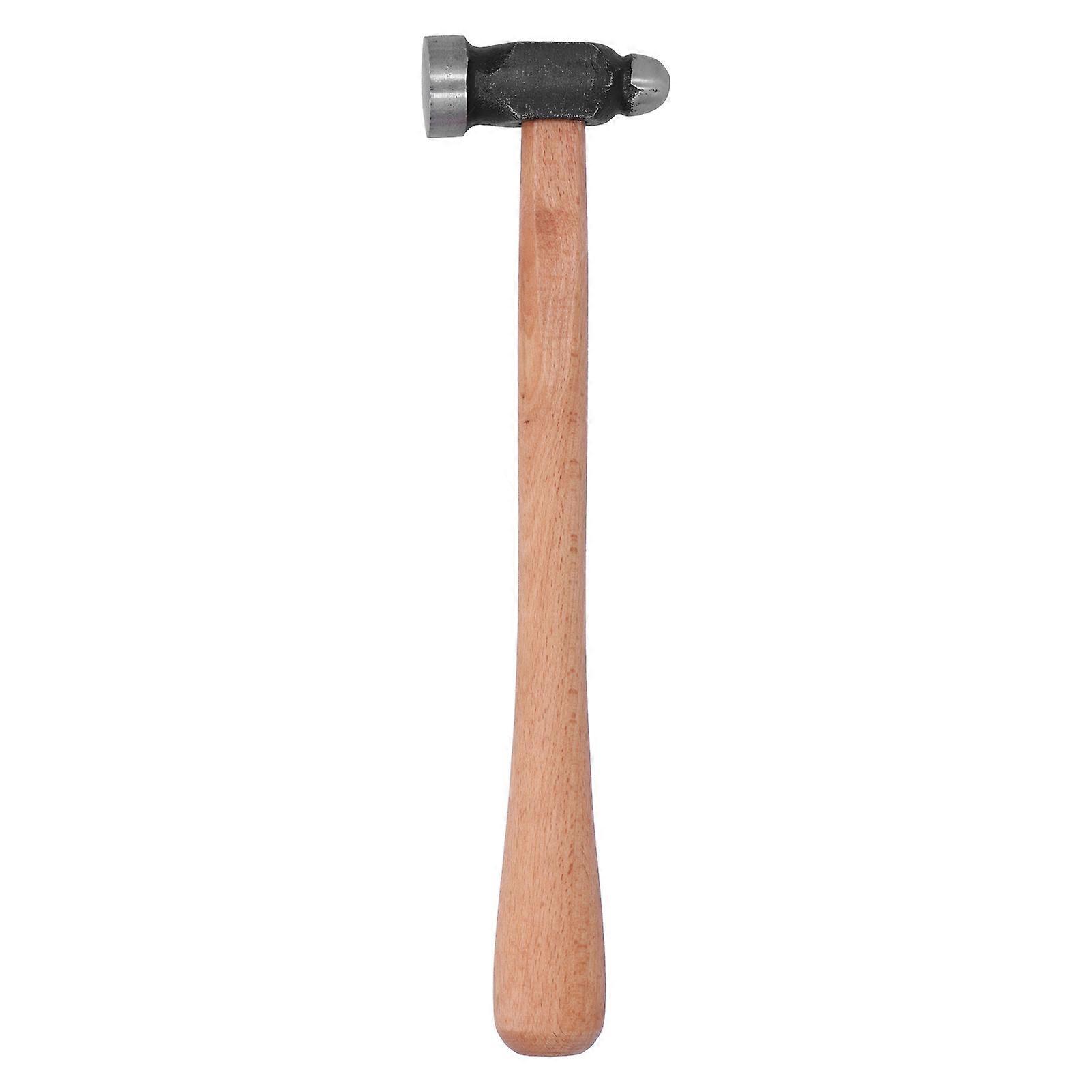 Ball Pein Hammer with Wooden Handle for Jewelry Making and Processing