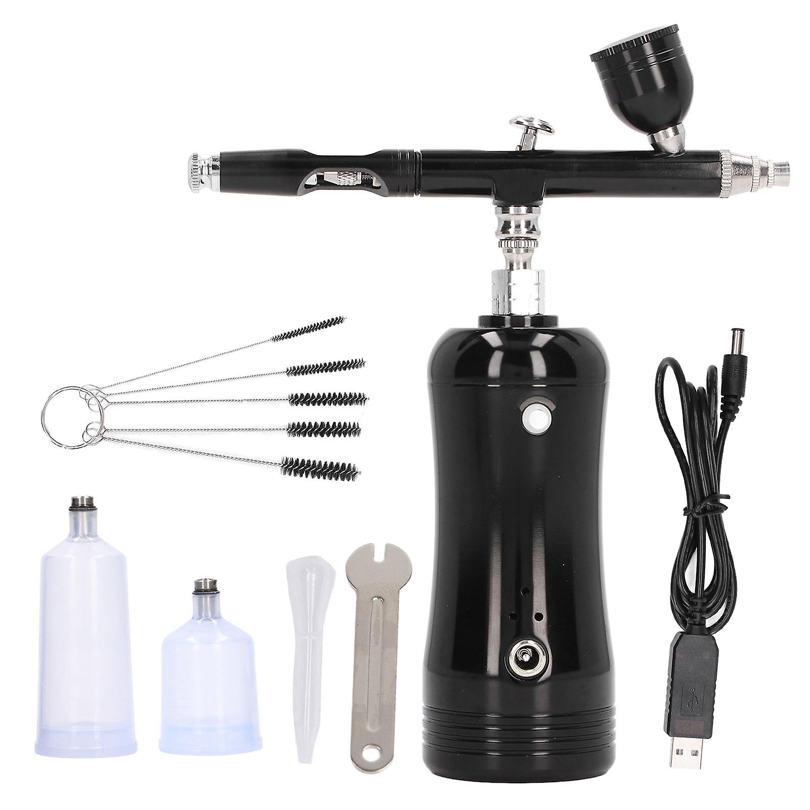 Portable Cordless Air Brush Gun Set for Painting, Airbrush Kit with Compressor, Rechargeable Handheld Mini Air Compressor Airbrush 571J3