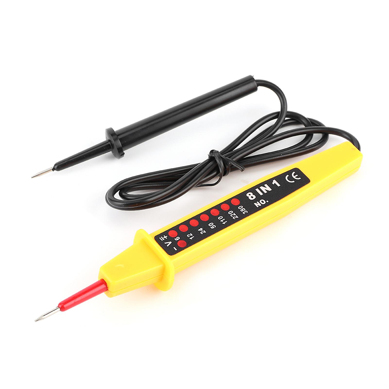 8 in 1 Voltage Tester AC DC 6-380V Multifunctional Car Electrical Instrument Tester Detector with Indicator