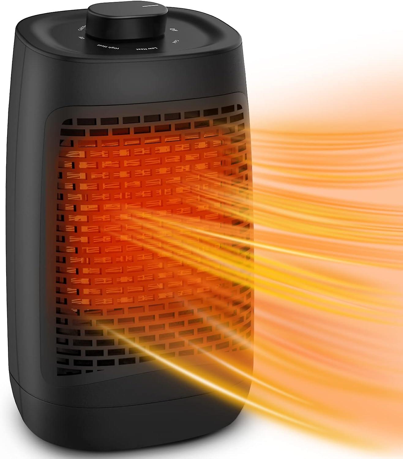 Riscaldatore elettrico, termoventilatore in ceramica da 1200 W 6 modalità di riscaldamento ad aria calda