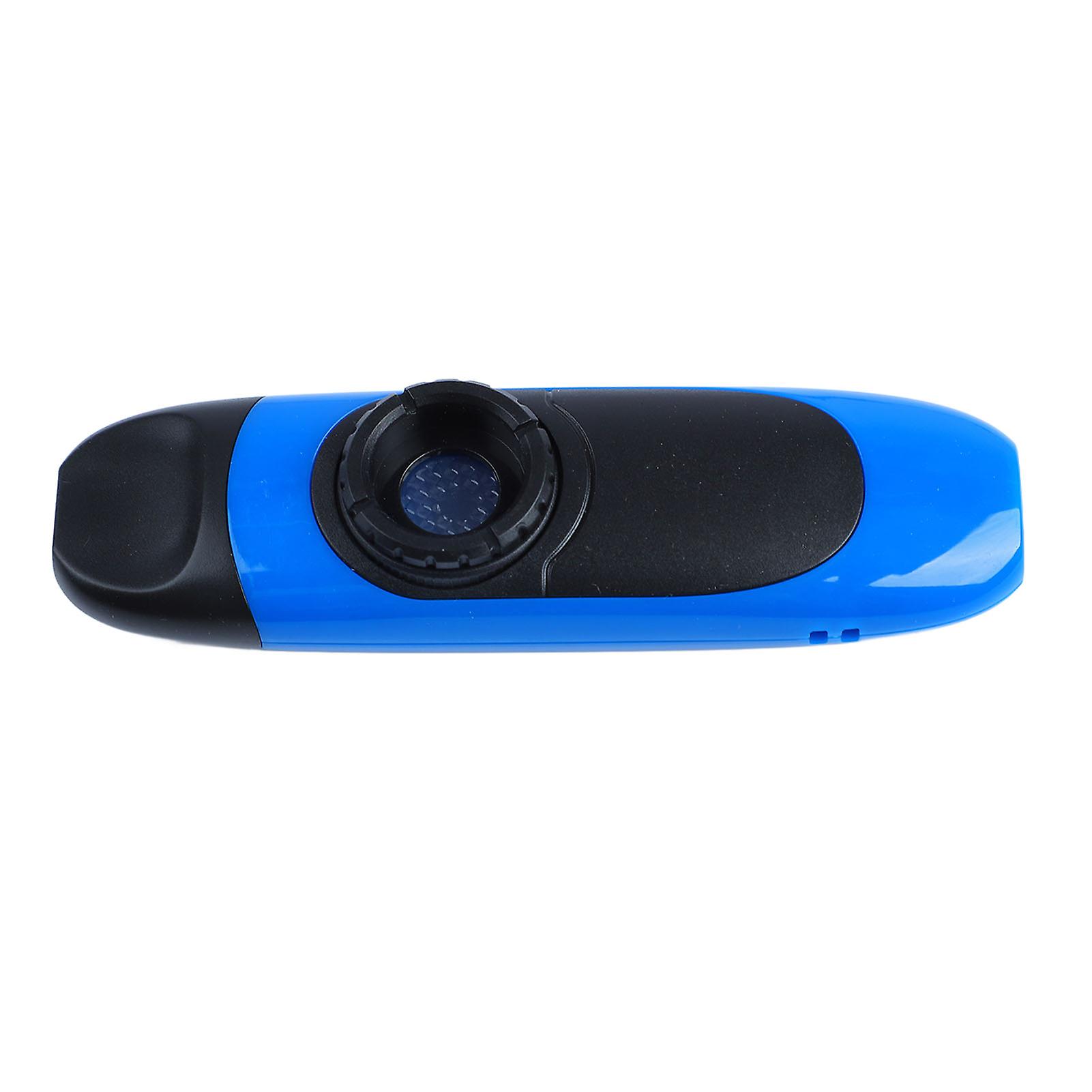 Kazoo Resin Environmental Protection ABS Performance Musical Instrument with Flute Diaphragm for Beginner Blue