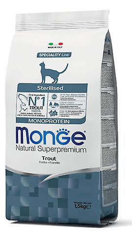 Steriliserad monoproteinöring - Monge Natura Superpremium torrfoder för katt 1,5 kg
