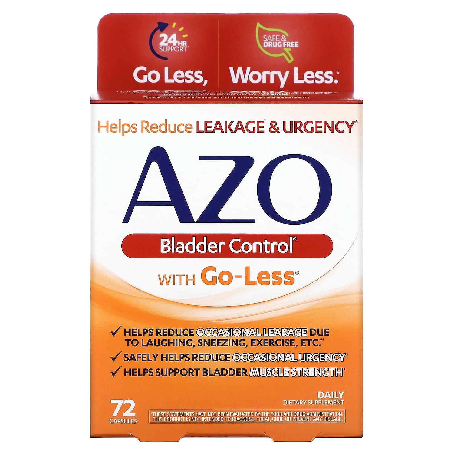 Azo, Bladder Control with Go-Less, 72 Capsules