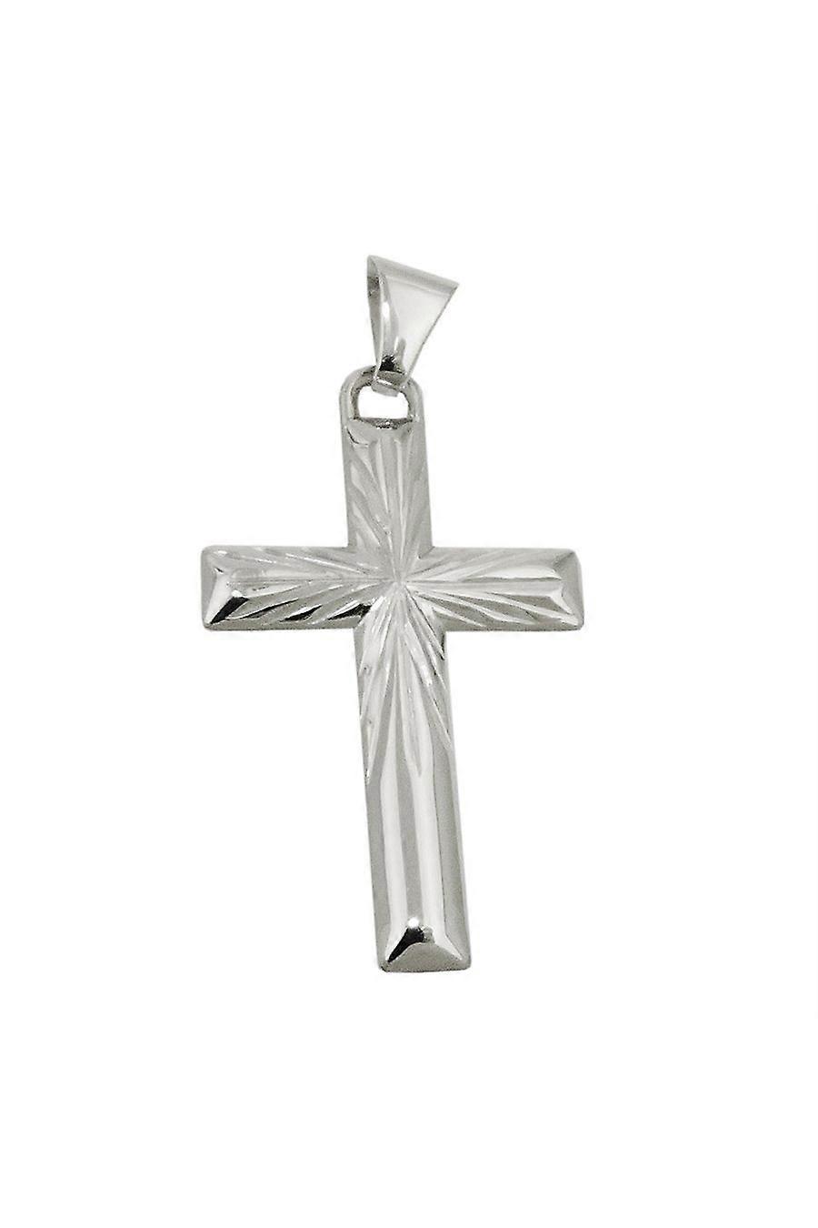 Pendant Cross Diamond Cut Silver 925 - Gl93675