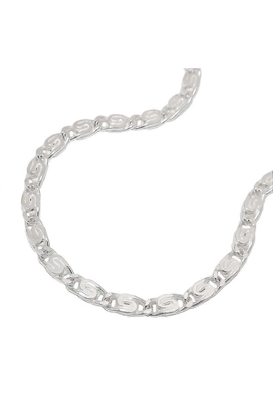 Necklace 3.2mm Scroll Chain Flat Diamond Silver 925 60cm - Gl105801-60