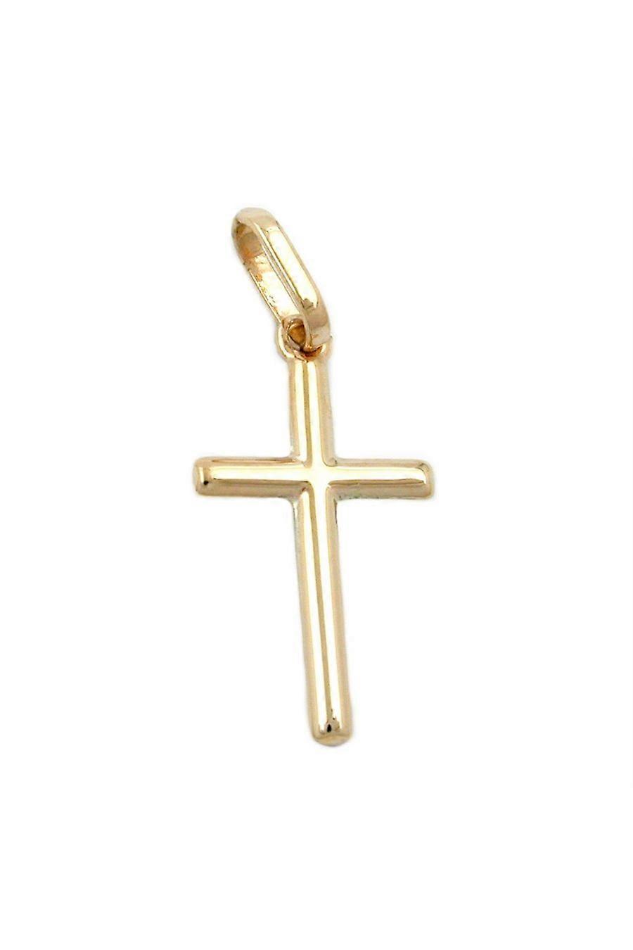Pendant Small Cross Polished 9k Gold - Gl431182