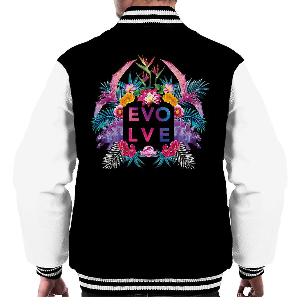 Jurassic Park Evolve Floral Aesthetic Men's Varsity Jacket
