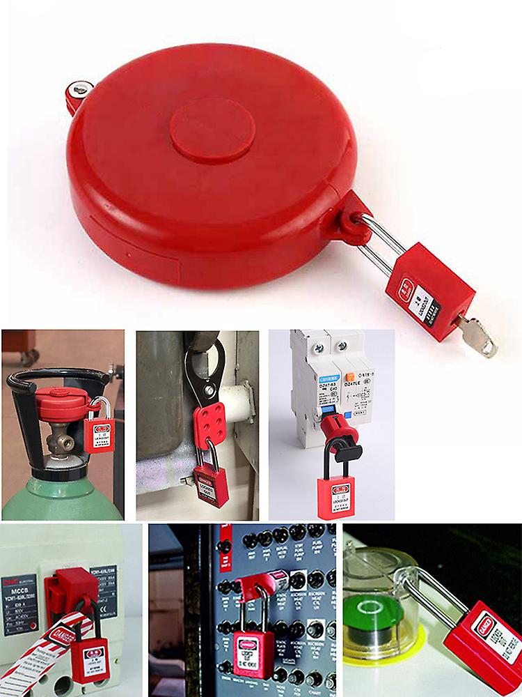 Foldable Gate Valve Lockout Device Safety Padlock Set Secure Lock Device Hose Faucet Lock Padlock
