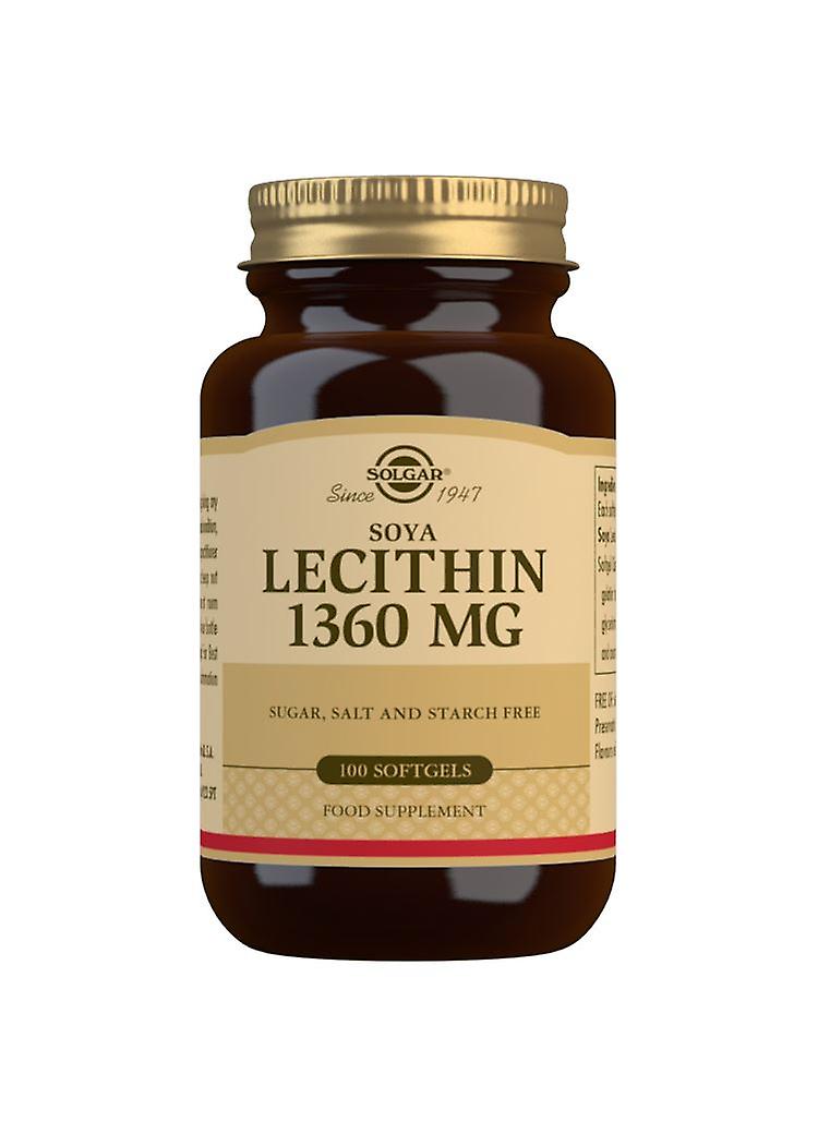 Solgar Soya Lecithin 1360 mg - 100 Softgels