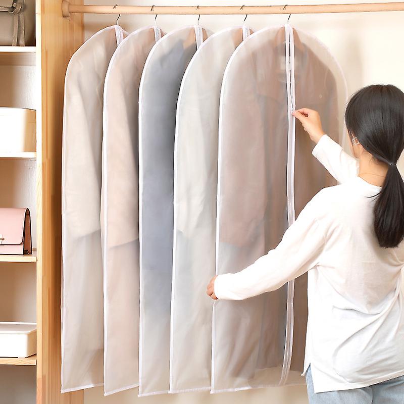 Garment Covers, Dust Proof Dustproof Moth Moisture, Semi-Transparent Zipper Protective Covers for S