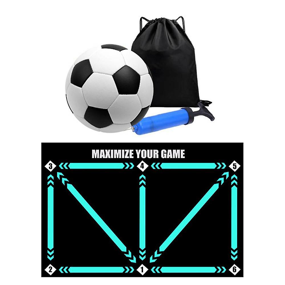 Football Footstep Training Mat Anti-Slip Soccer Training Mat Skill Enhancement Indoor Exercise Mat