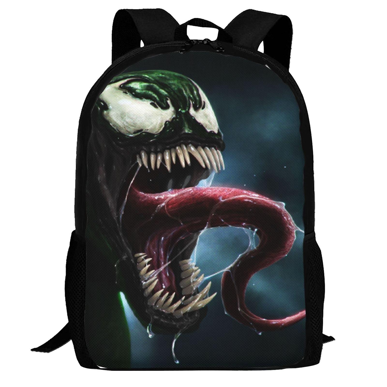 Venom Backpack,3d Print Laptop Backpack Lightweight Casual Daypack Bookbag Multi-Function Travel Backpack