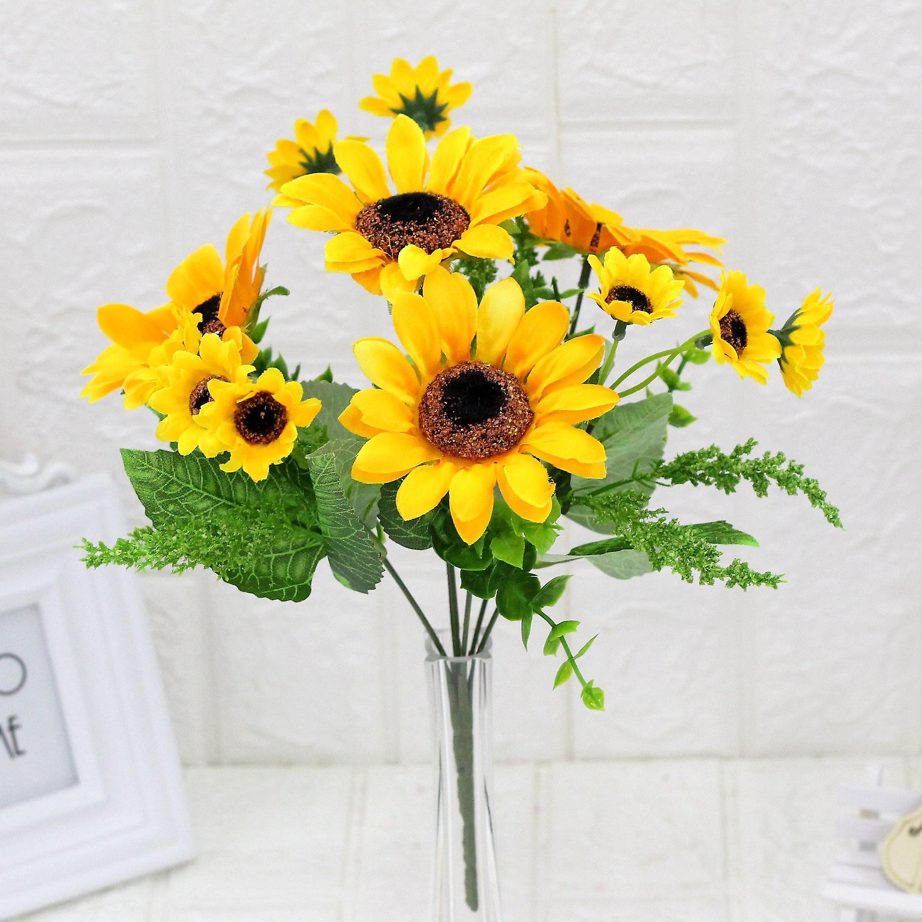 5Pcs artificial flower sunflower dried flower fake flower gift for