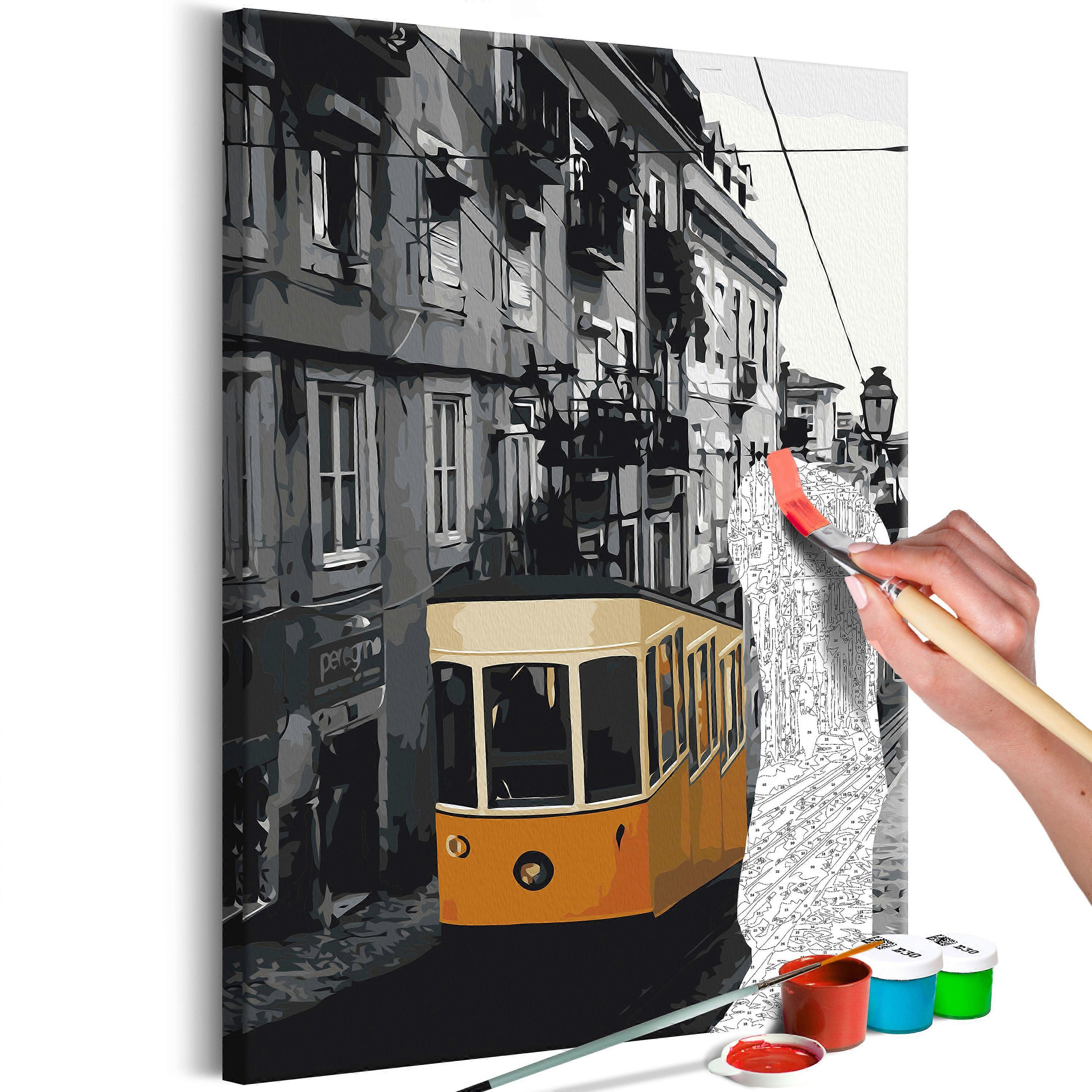 Kit Dipingi con i numeri - Tram a Lisbona