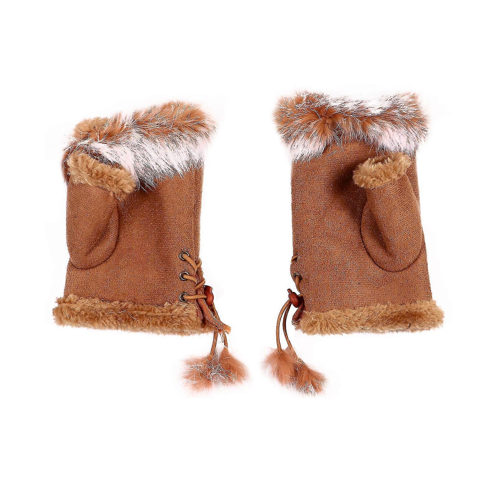 מחממי ידיים כפפות גואנטים פרה אל פריו פרה מוחרס כפפות חורף חמודות כפפות חורף חמות כפפות נשים Z