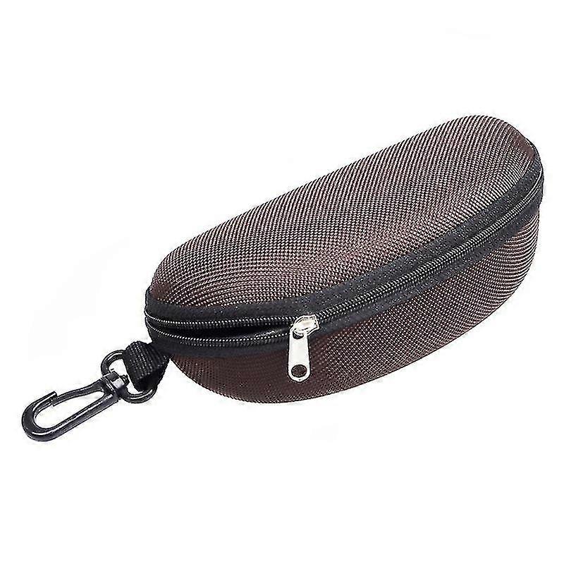 Portable Sunglasses Case Glasses Protector Zipper Eyeglass Shell With Carabiner