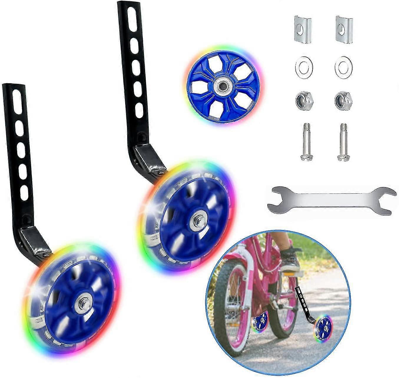 Universelle Stützräder, Stabilisatoren für Kinderfahrräder, Fahrradstabilisatoren Stützräder, Fahrradstabilisatoren, für alle Fahrräder von 12-20 Zoll Mengying
