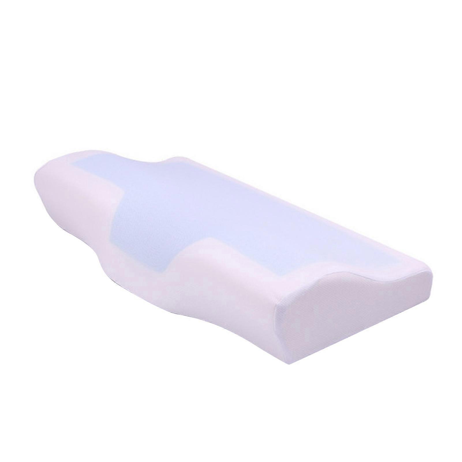 Cooling Memory Orthopedic Pillows Gel Neck Pillows Sleeping Cervical Pillow Neck Support Pillow White Cover 19.7 X 11.8in