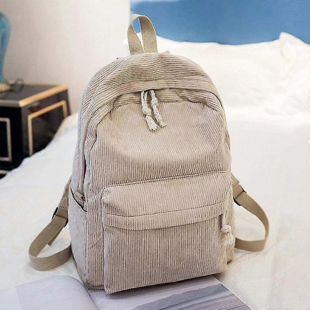 Backpack Style Soft Fabric Backpack Female Corduroy Design