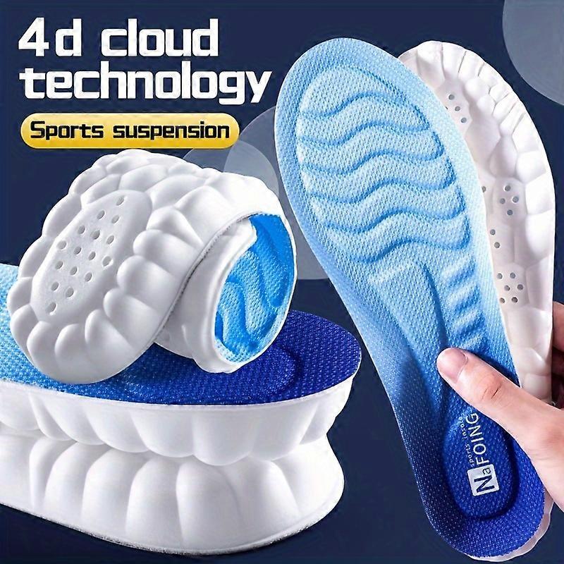 1Pair Athletic Insoles - Superior Comfort PU Foam, Breathable & Shock-Absorbing for Running and Sports Footwear