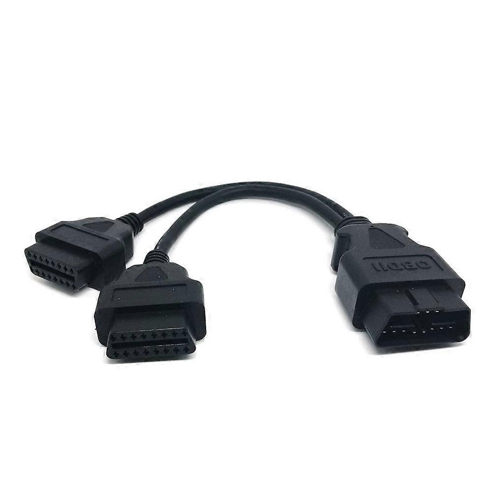 Odb2 Spliter Obd2 Kit πλήρες ανοικτό καλώδιο J1962 διαχωριστών καρφιτσών Υ 1 αρσενικό σε 2 θηλυκό Underdash συνδετήρων τοποθετεί το βραχίονα 30cm/12in