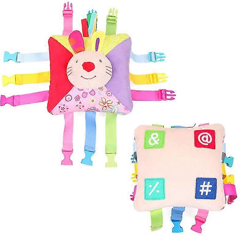Jianghuo Basic Life Skill Training Botton Baby Busy Board Game Toddlers Sensory Buckle Pillow Activity Toys For Children Educational Gift
