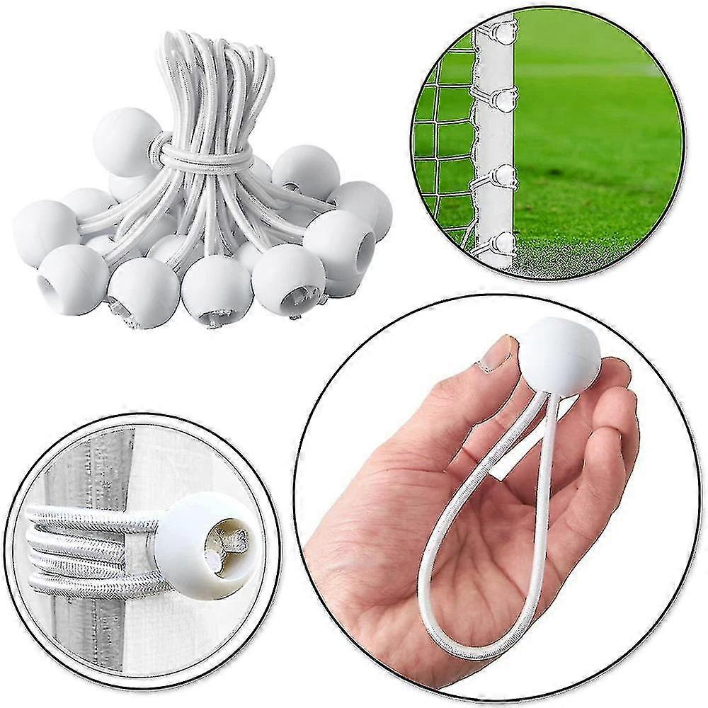 10pcs utendørs telt stropper, elastisk ball gummibånd for presenning festing