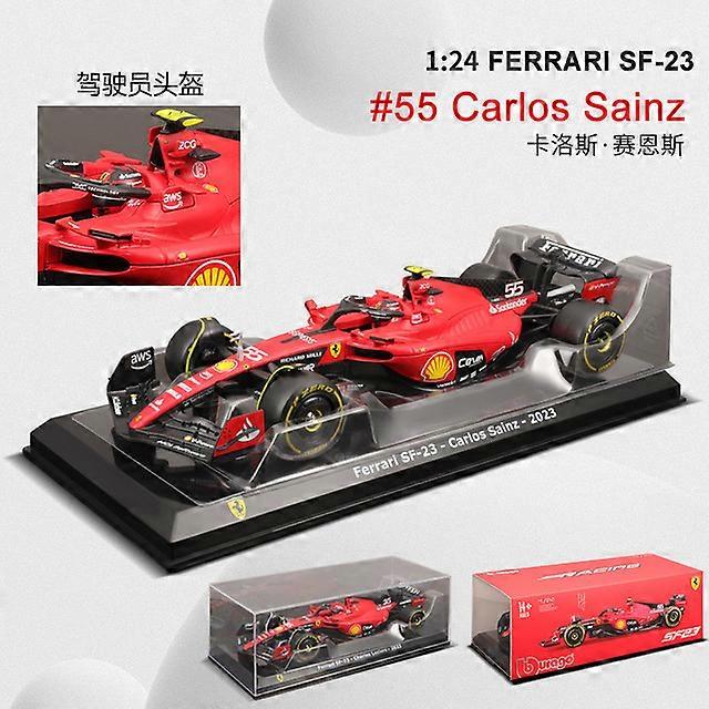 1:24 SF23 C.Sainz NO.55 / NO.16 Formula Uno Auto Simulato Modello di Auto In Lega